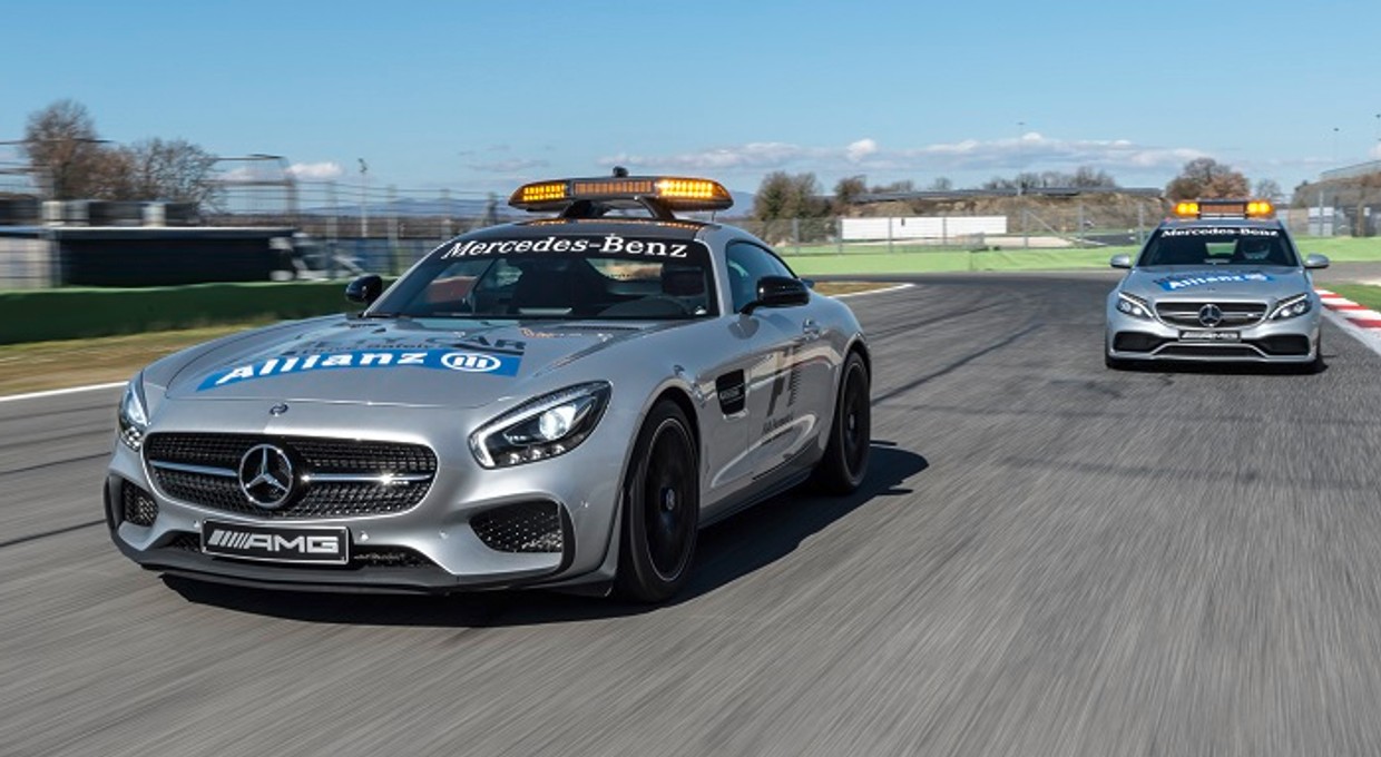 Mercedes-AMG GT S i C 63 S – nowe samochody   na torach F1
