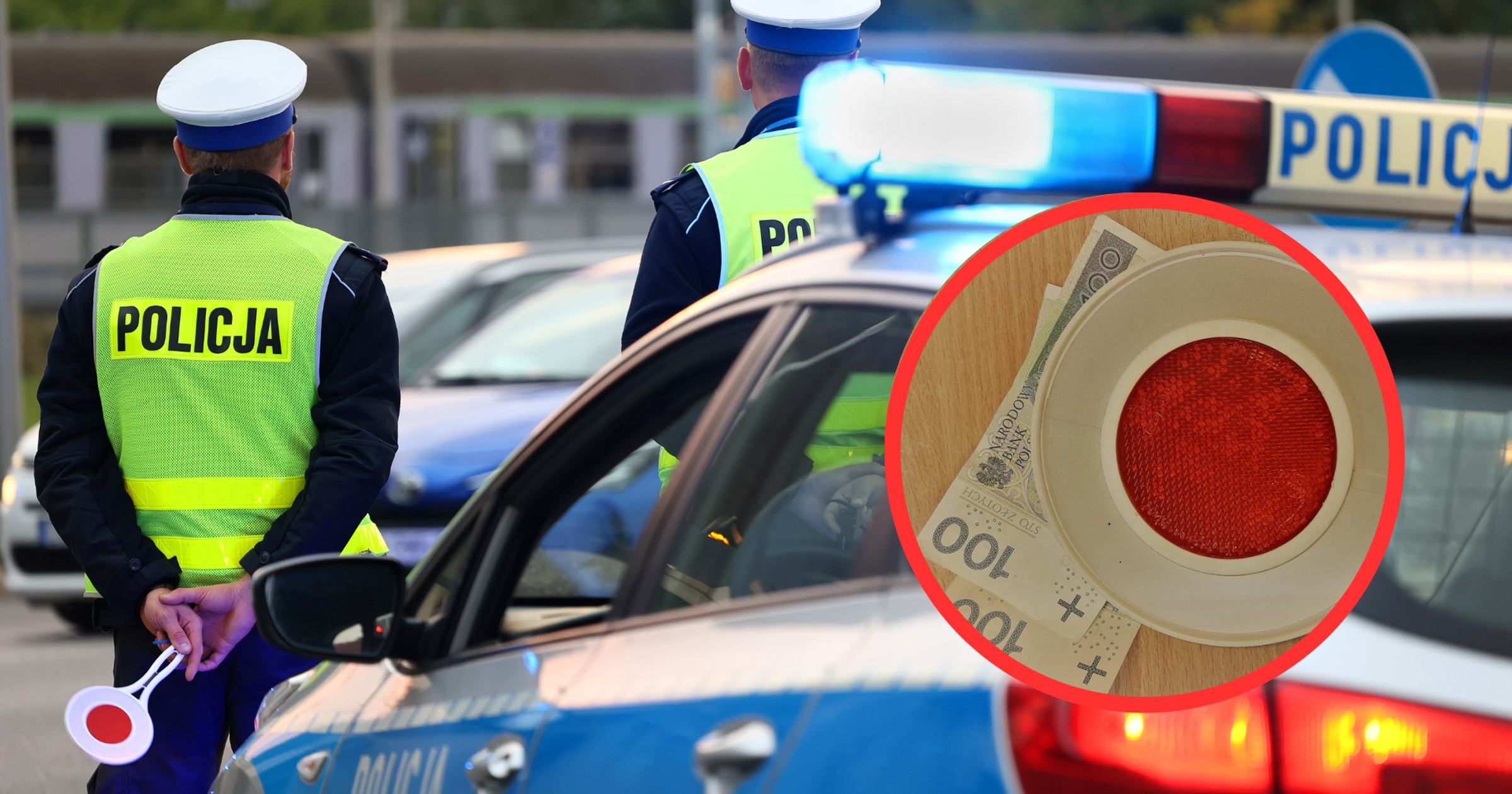 Kierowca BMW uznał, że 200 zł wrzucone do radiowozu wystarczy, aby policjanci puścili go wolno (fot. materiały prasowe policji)
