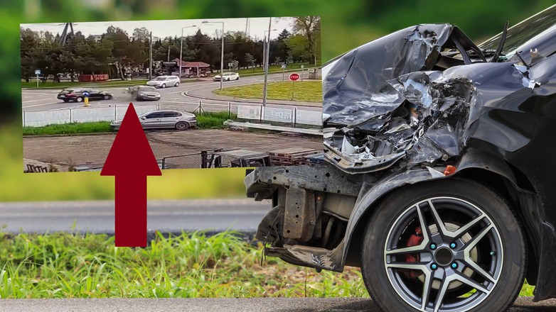 Zaczął nagrywać "skrzyżowanie grozy" w Kłodzku (fot. screen: YouTube/1988troll)