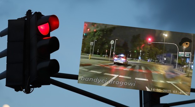 Czy policjant dostanie mandat? Kierowca radiowozu nagrany w jednoznacznej sytuacji