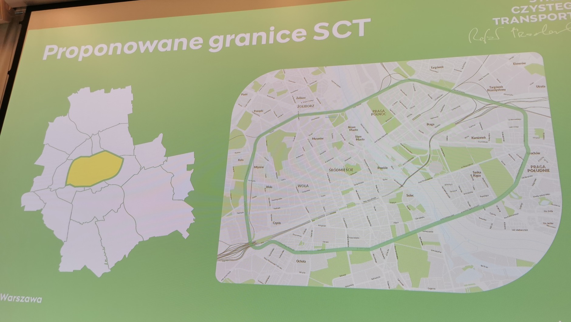 Panowane granice strefy czystego transportu w Warszawie