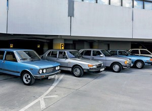 Fiat 132 kontra Mazda 929L, Mercedes 200, Peugeot 505 i Saab 900 - Czy liczy się tylko schabowy?