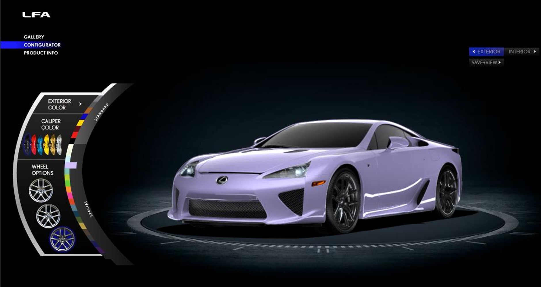 Różowy Lexus LF-A