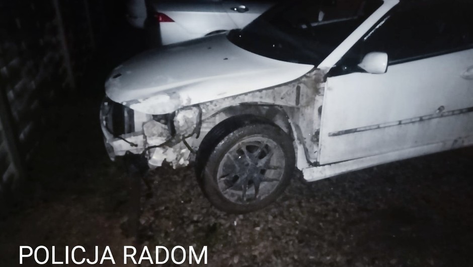 Samochód, którym kierowca doprowadził do pięciu kolizji 