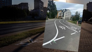 Nowa droga osiedlowa nagle stała się ścieżką rowerową. Kierowcy zdezorientowani
