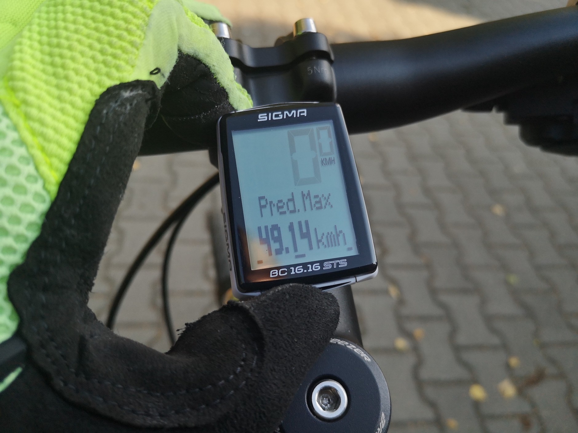 Funkcja zapisu prędkości maksymalnej