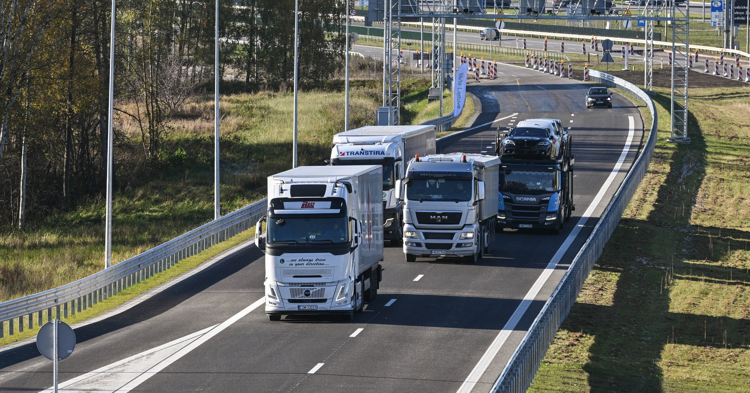 Nowo otwarty odcinek autostrady Via Baltica