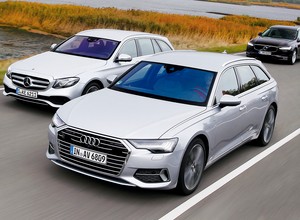 Audi A6 40 TDI kontra Mercedes E 220 d i Volvo V90 D4 - luksusowe kombi z mocnym dieslem. Które będzie lepszym wyborem?