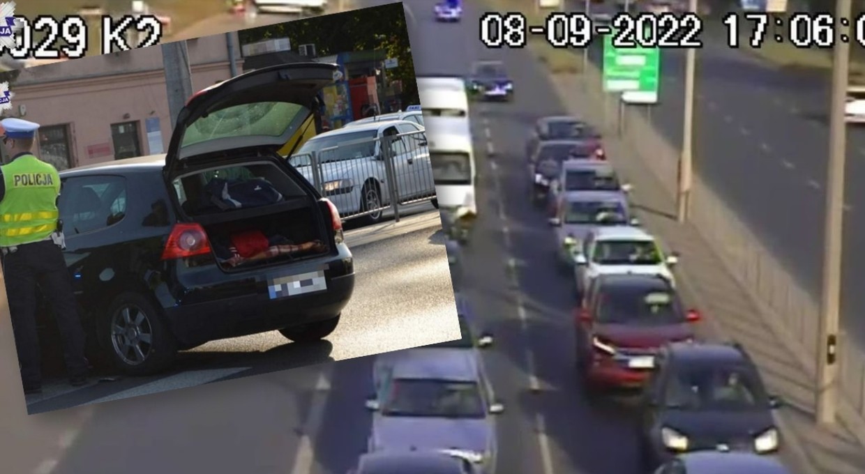 W Lublinie sceny jak z filmu. Policja ścigała nożownika uciekającego Golfem [Wideo]