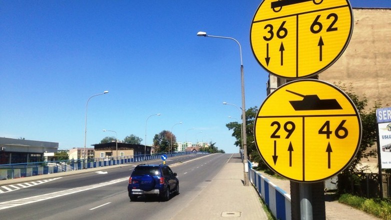 Znaki drogowe dla wojska