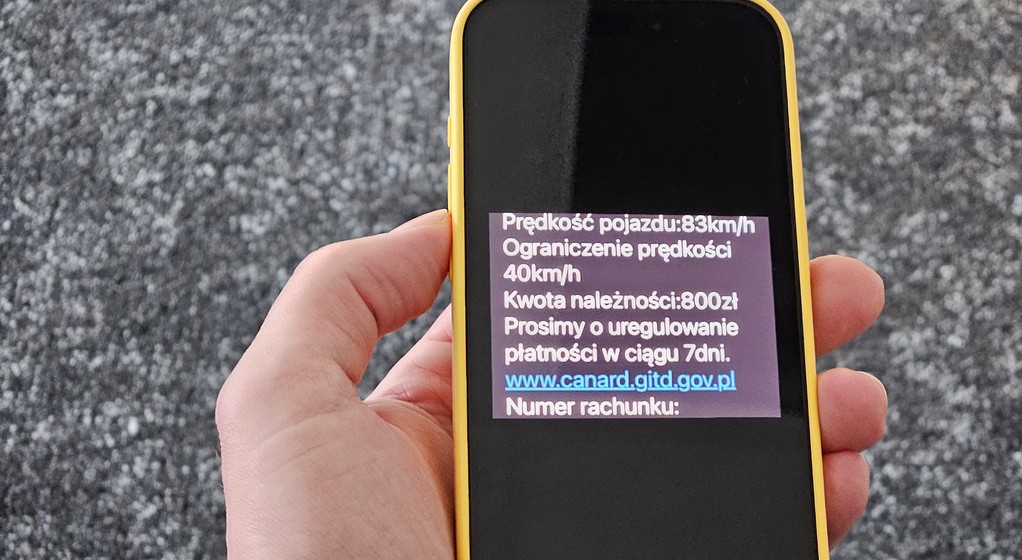 Oszukany sms o mandacie