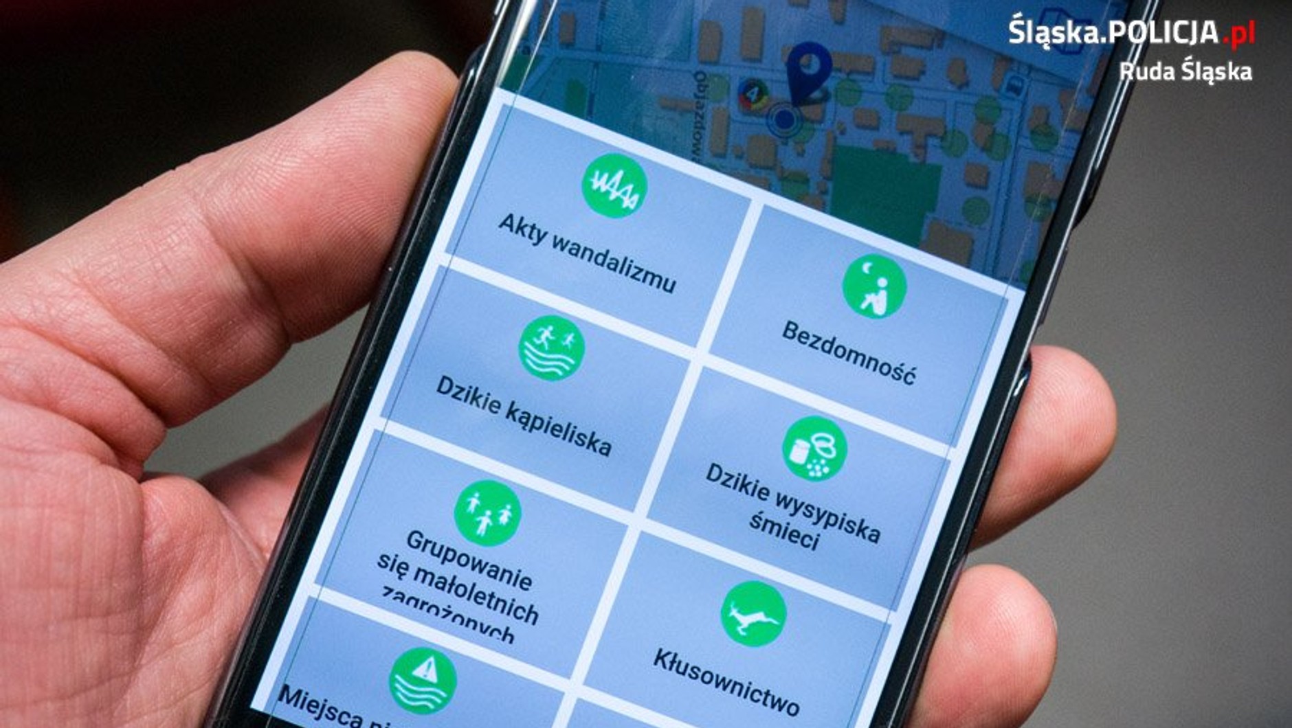 Krajowa Mapa Zagrożeń Bezpieczeństwa - aplikacja mobilna