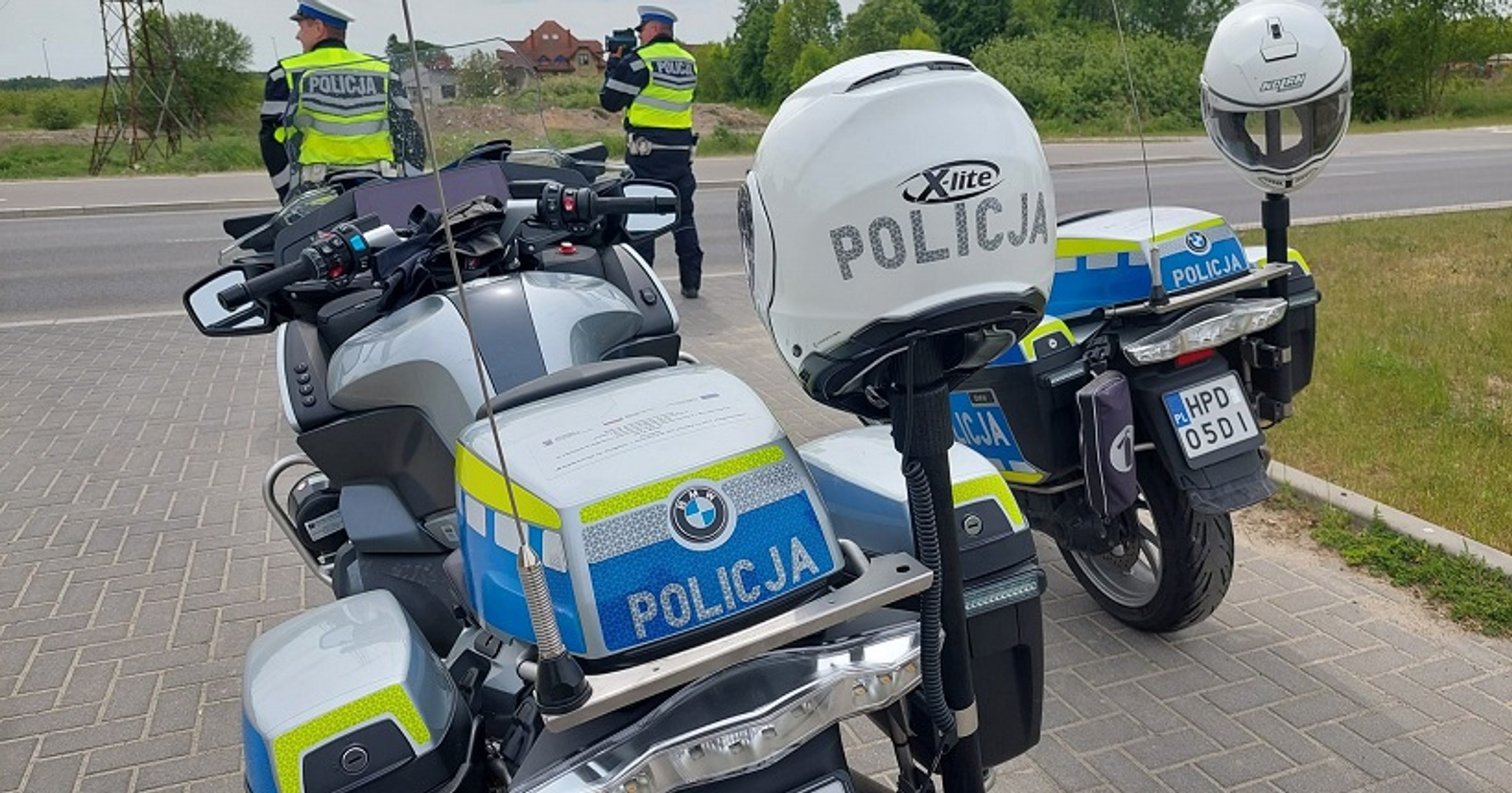 Policjanci na motocyklach