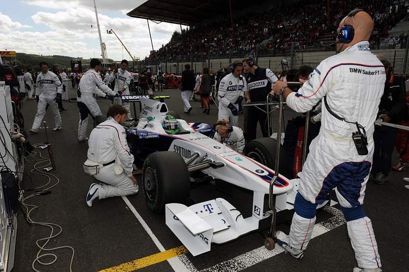 Grand Prix Belgii 2009: dwie gwiazdy wyścigu - Raikkonen i Fisichella (fotogaleria)