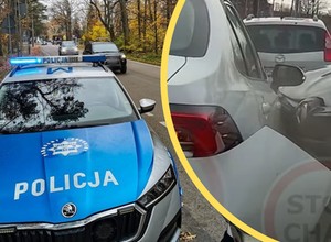 Samochodem "na minuty" zdemolował parking. Pirat wykorzystał nieuwagę [WIDEO]