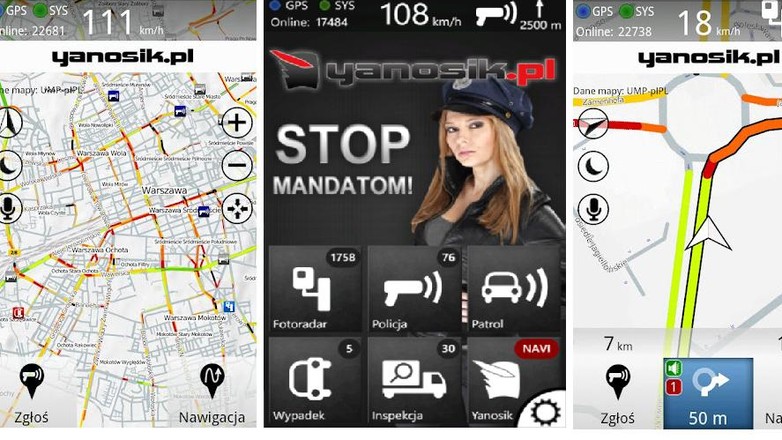 Yanosik z Windows Phone 8