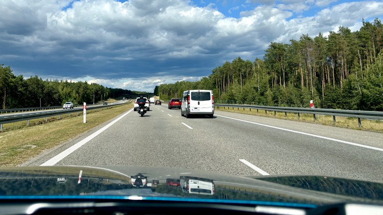 Autostrada A2 pomiędzy Łodzią a Warszawą