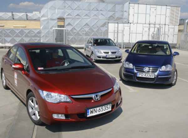 Honda Civic, Mitsubishi Lancer, VW Jetta -  niby takie same, a jednak inne