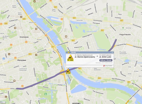 Protest taksówkarzy pod lupą specjalistów od nawigacji