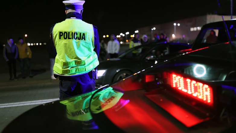 Kamizelka odblaskowa, policja