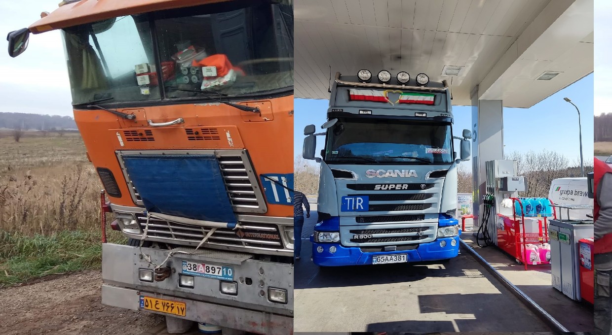 Irański kierowca dostał pomoc od Polaków. Teraz on chce pomóc Ukraińcom