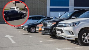 Chwile grozy na parkingu. Odurzona staranowała SUV-em kilkanaście aut [WIDEO]