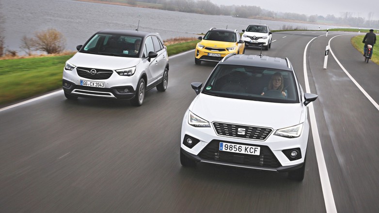 Porównanie: Kia Stonic, Opel Crossland X, Renault Captur i Seat Arona