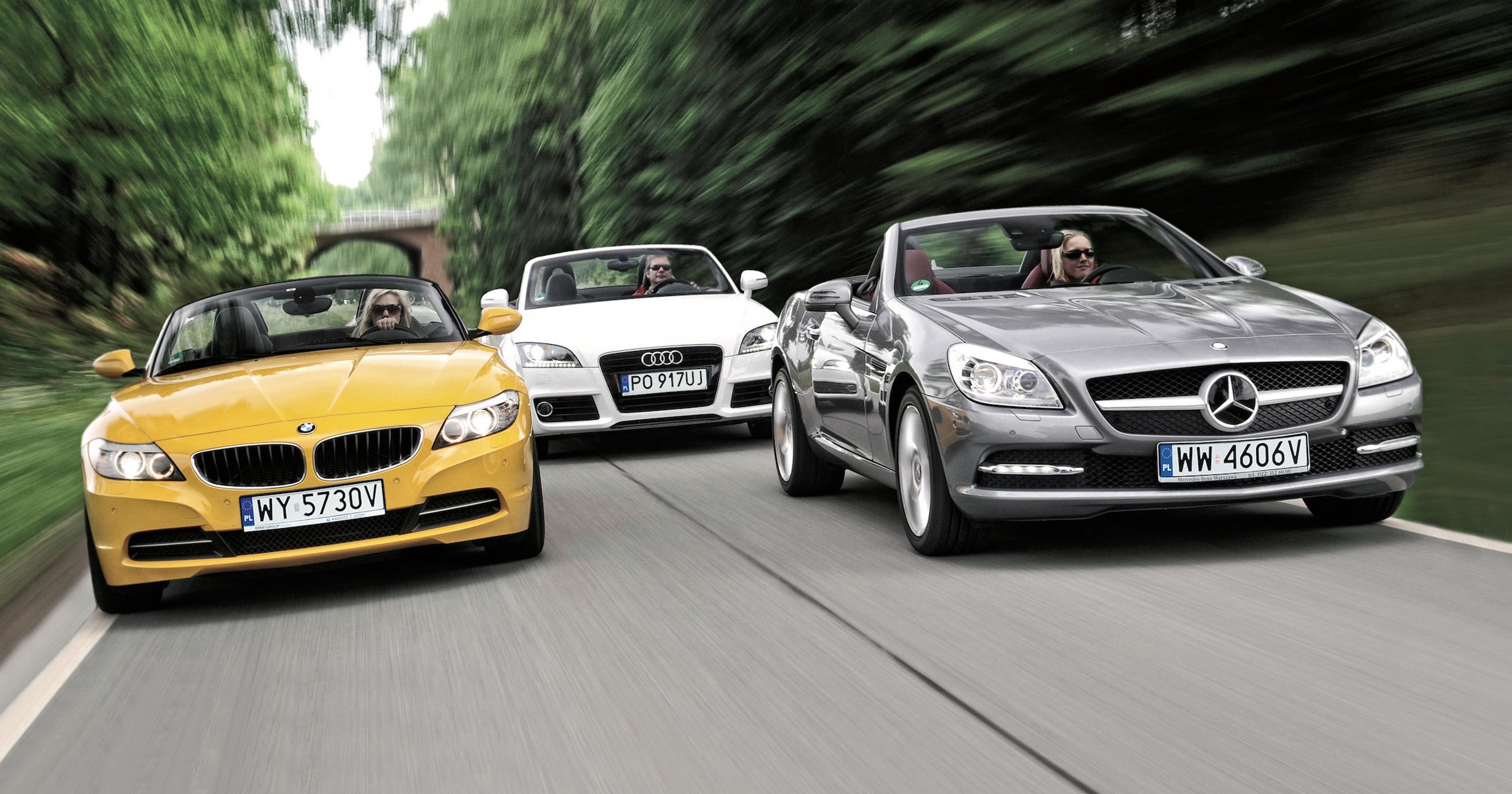 Porównanie roadsterów: Audi TT, BMW Z4, Mercedes SLK