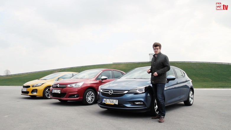 Kia cee’d kontra Opel Astra i Citroen C4 - czy kompakty z małymi silnikami mają sens