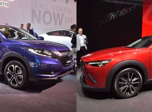 Mazda CX-3 czy Honda HR-V - Pierwsze porównanie nowych japońskich crossoverów