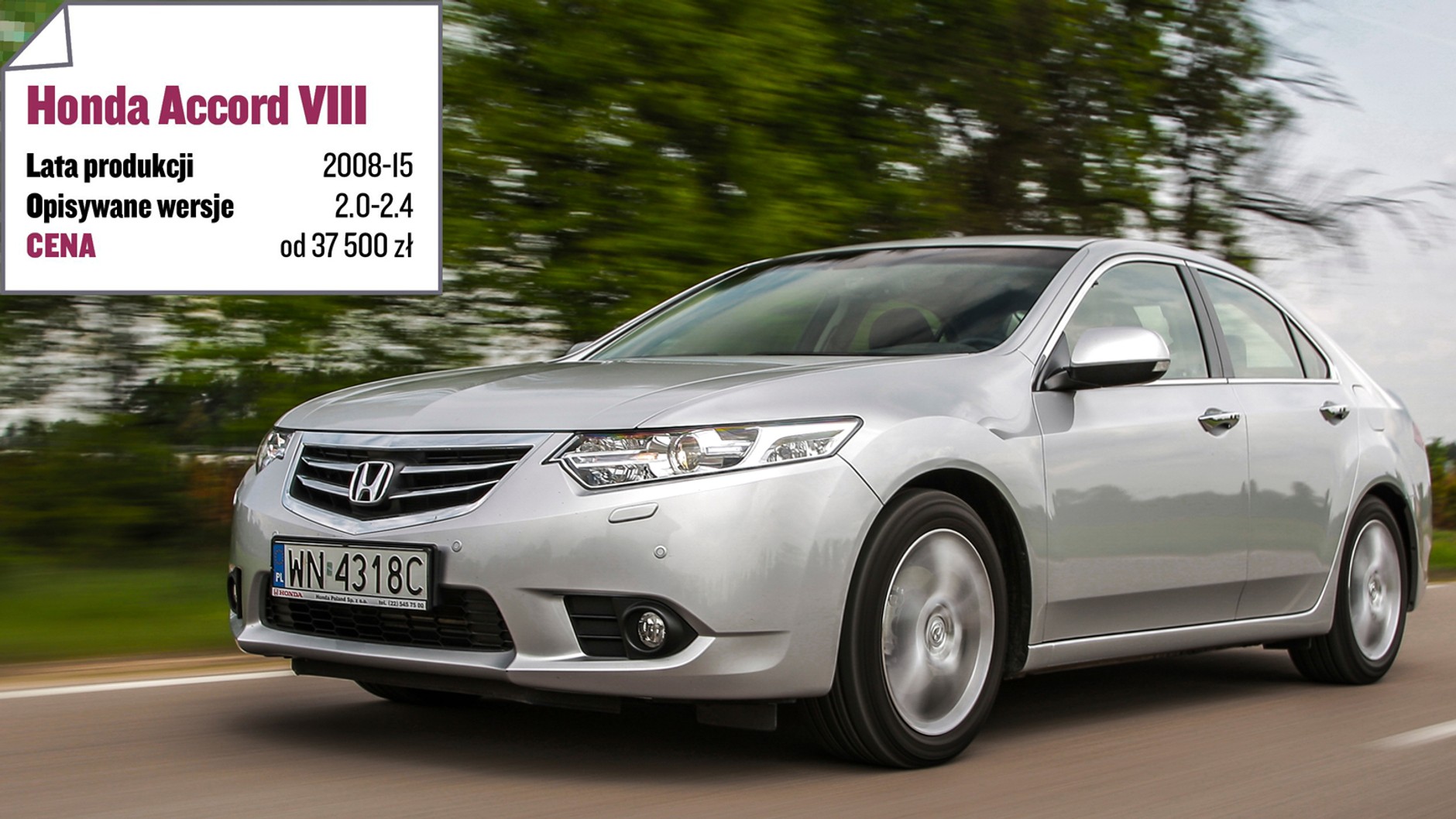 Używana Honda Accord VIII (2008-15) - od 37 500 zł