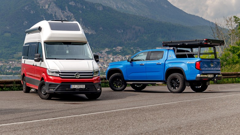 Volkswagen Amarok i Grand California na włoskich wakacjach