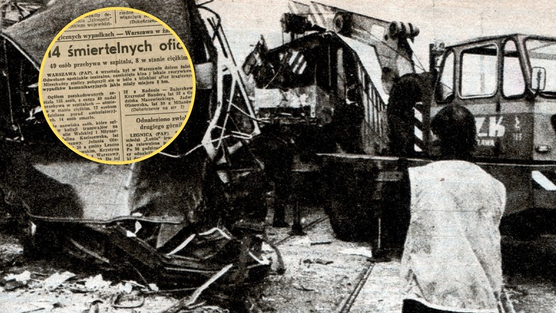 Jednego dnia w dwóch katastrofach w Warszawie zginęło 15 osób, a prawie 140 zostało rannych (Fot. "Stolica")