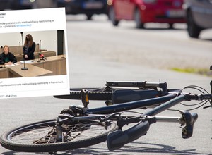 Rowerzystka skazana przez sąd. Twierdziła, że to piesza "chciała ją zabić"