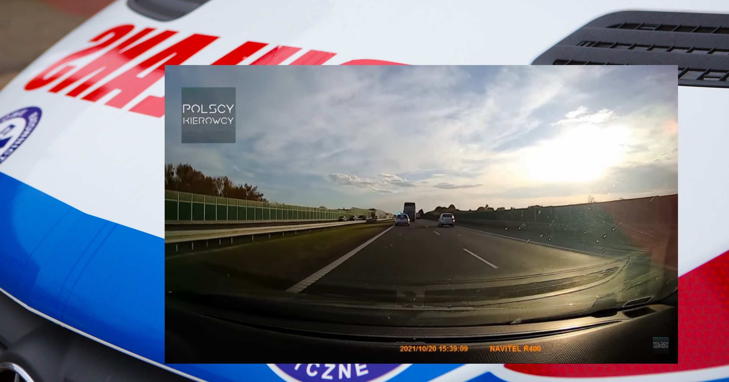Autobus nie chce puscić karetki