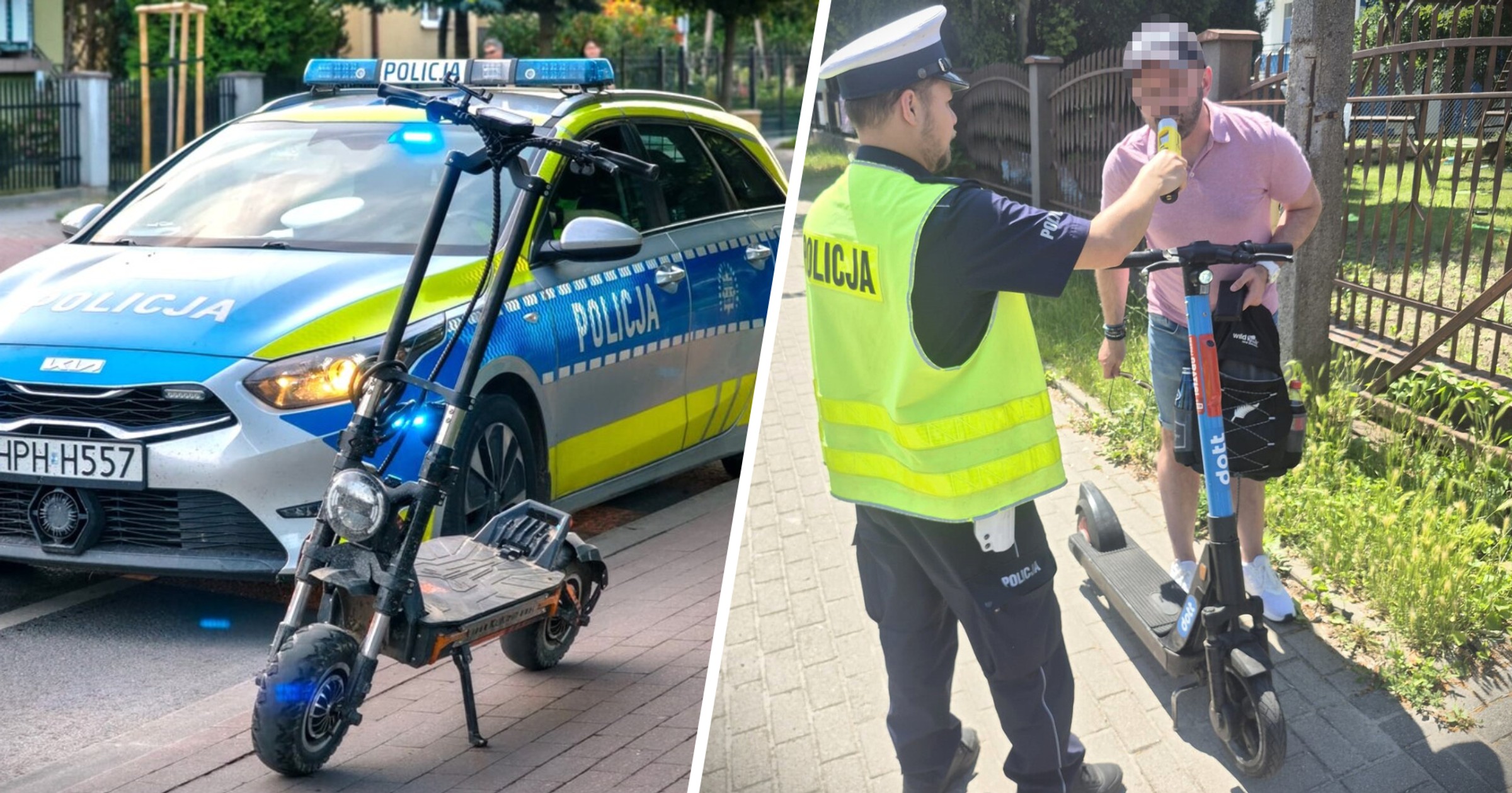 Kontrole użytkowników hulajnóg i rowerzystów