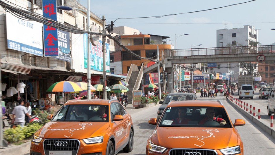 Audi Q3 na chińskich drogach