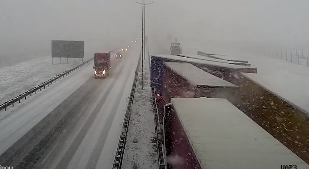 Karambol na autostradzie A4