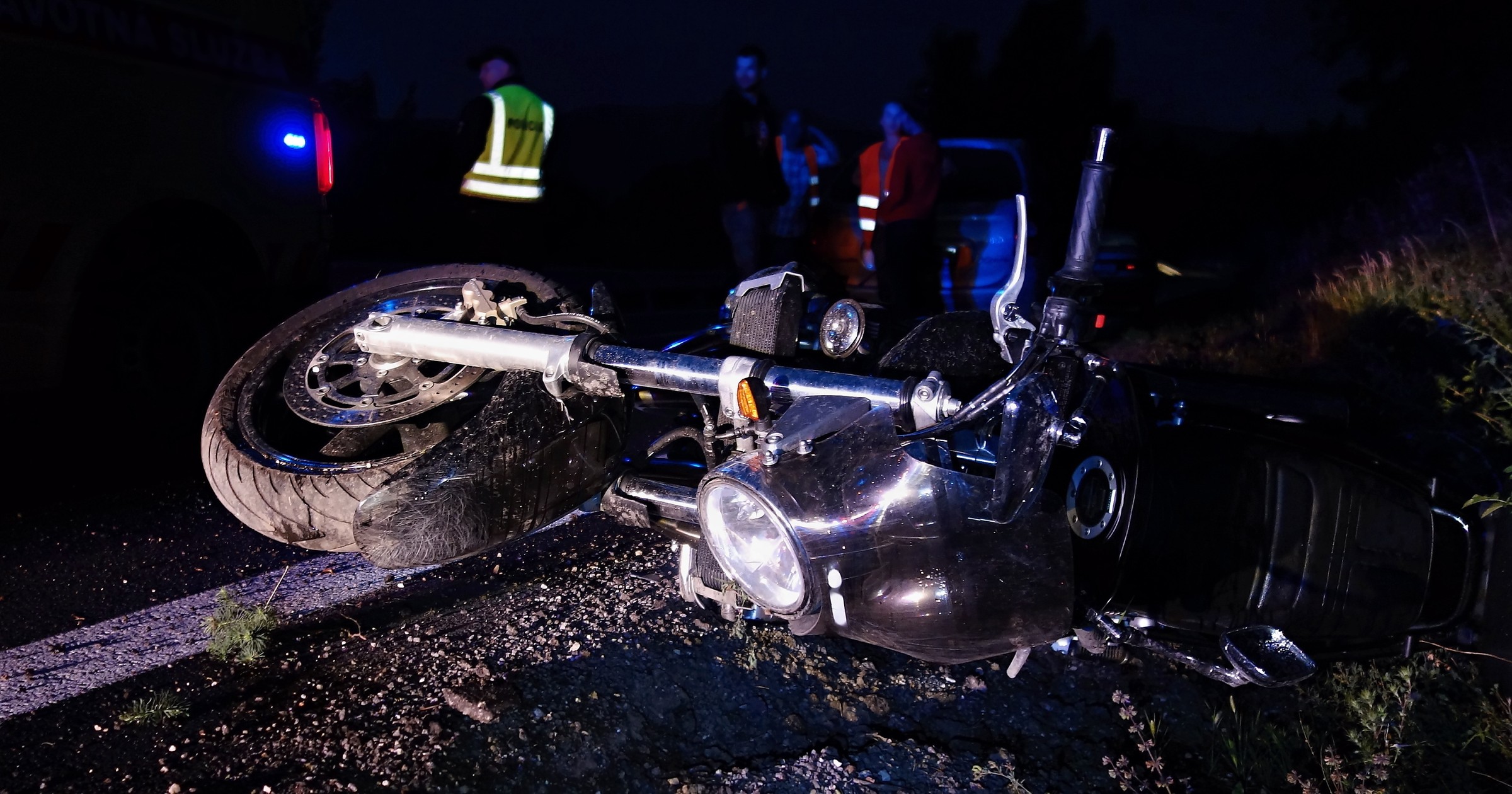 Wypadek motocyklowy – zdjęcie ilustracyjne
