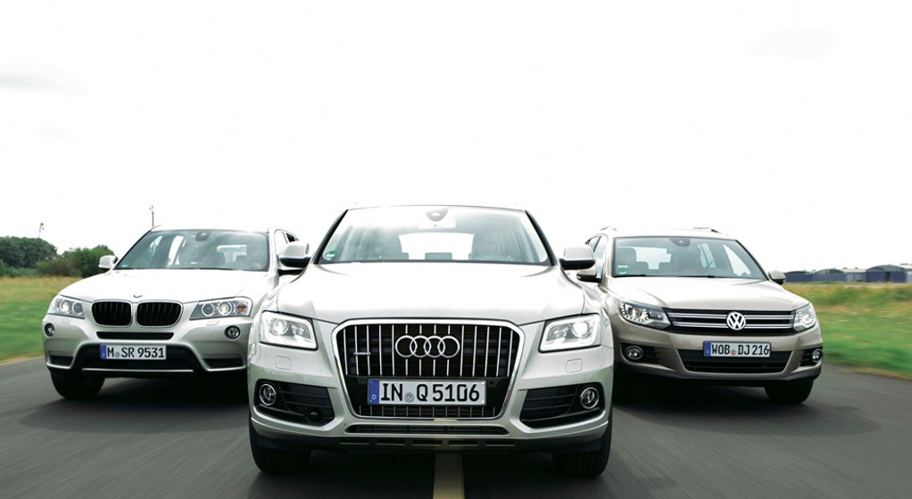 Audi Q5 kontra BMW X3 i VW Tiguan: który SUV okaże się najlepszy