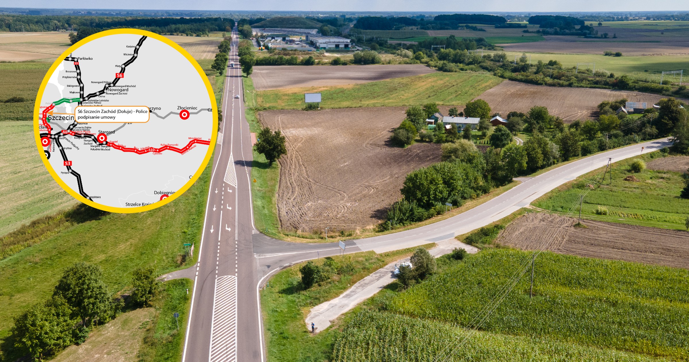 Droga S6 Szczecin Zachód – Police na mapie