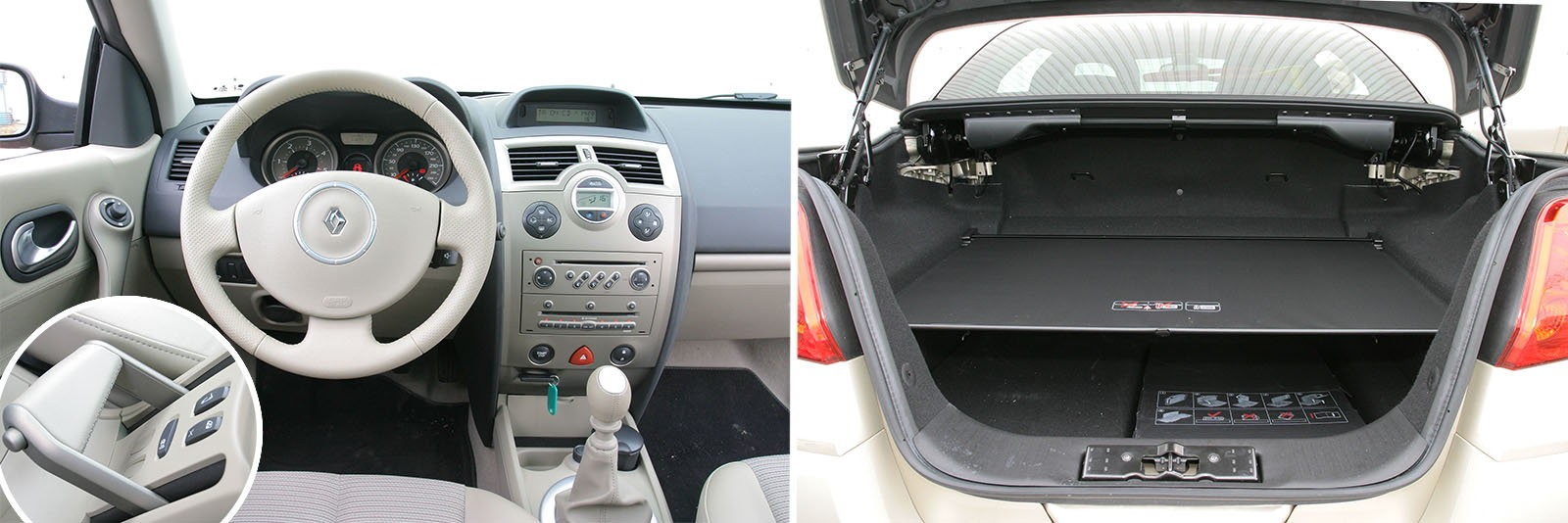 Ciekawe elementy stylistyczne, np. dźwignia hamulca ręcznego. Czy pod półeczką bagażnika da się coś jeszcze upchnąć?