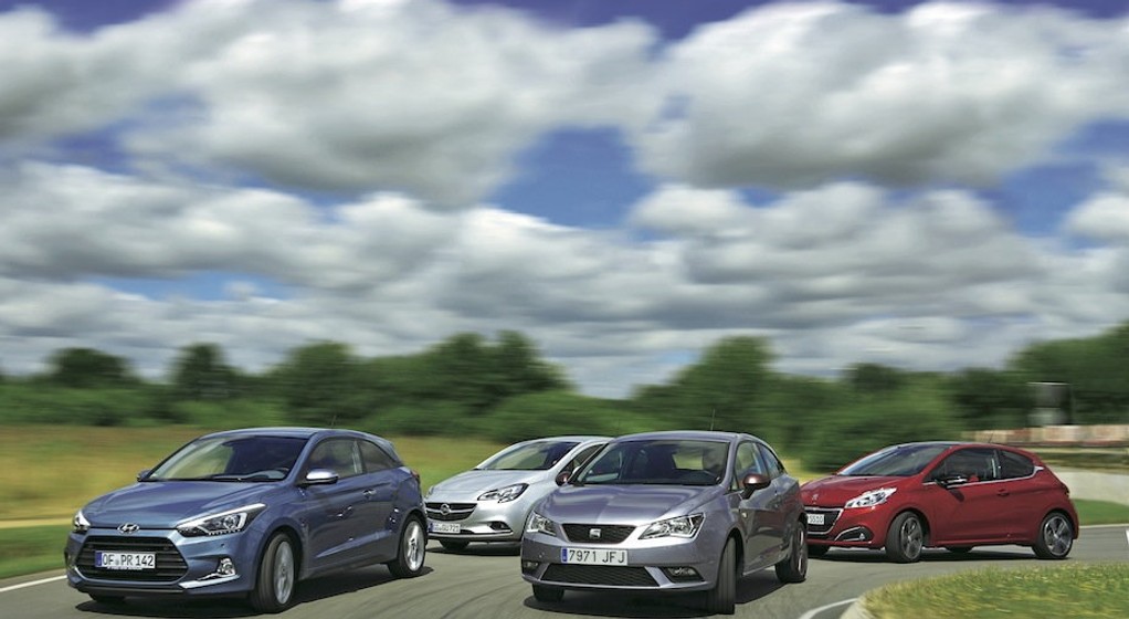 Hyundai i20, Opel Corsa, Seat Ibiza, Peugeot 208