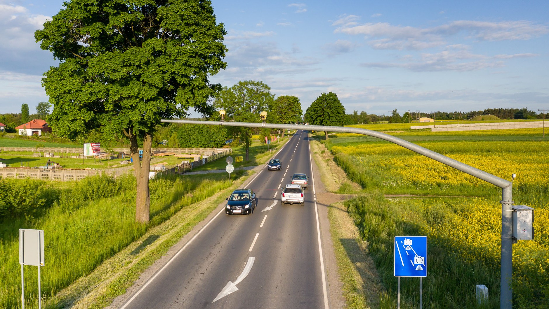 Początek odcinkowego pomiar prędkości