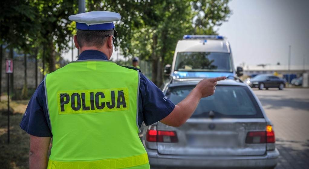 Policyjna kontrola drogowa