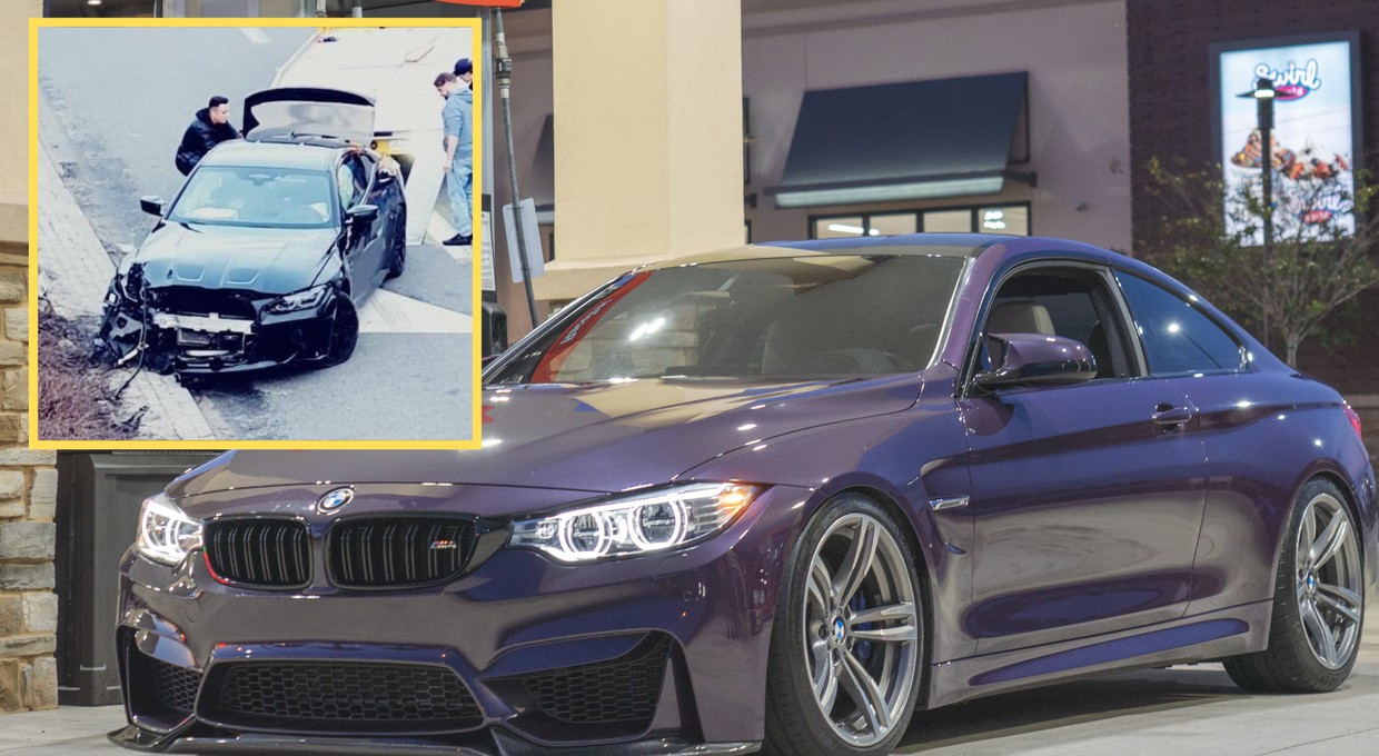 "Akcja dzban" z kierowcą BMW w roli głównej. Popisy skończyły się na barierce [WIDEO]