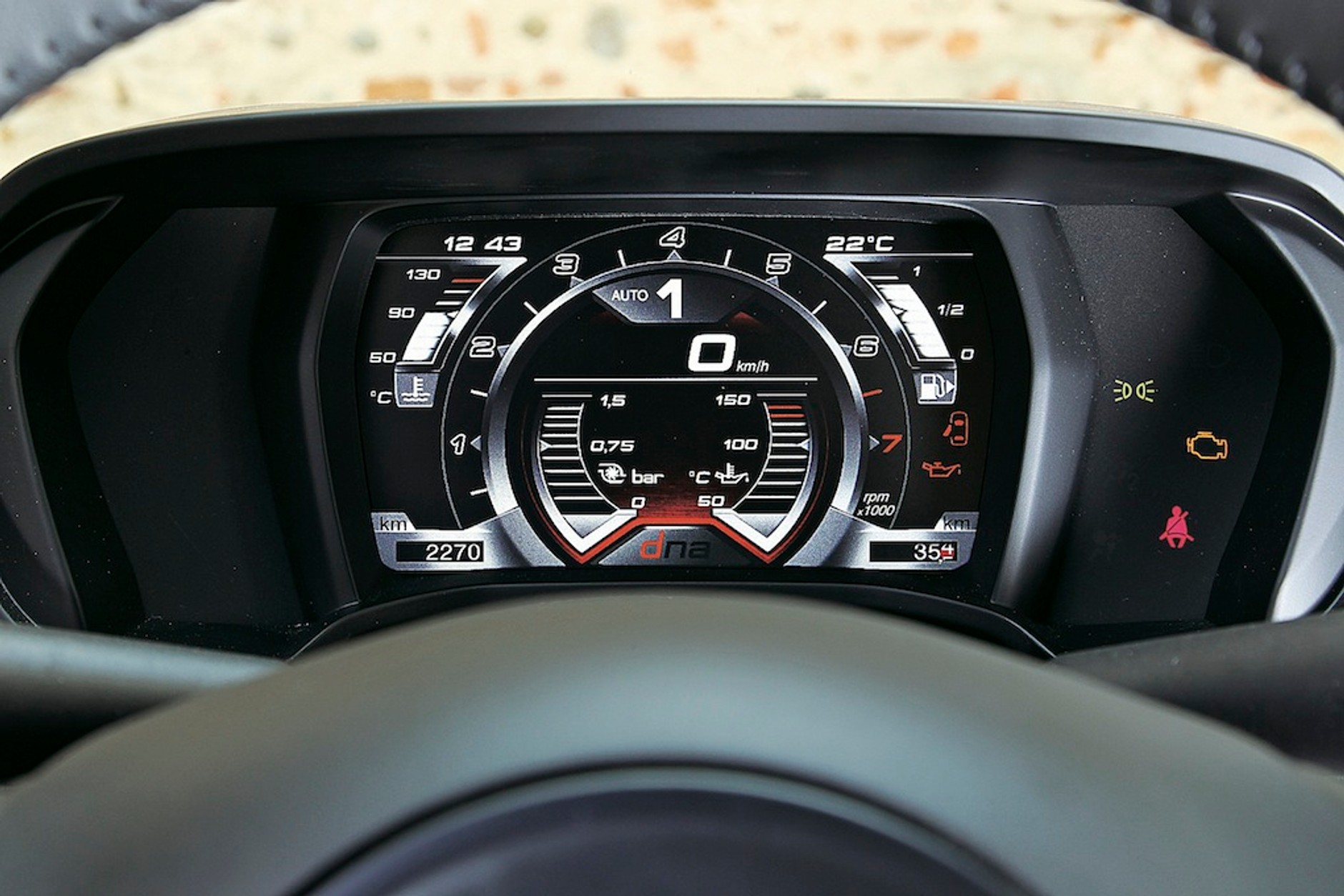 Alfa Romeo 4C – wyświetlacz