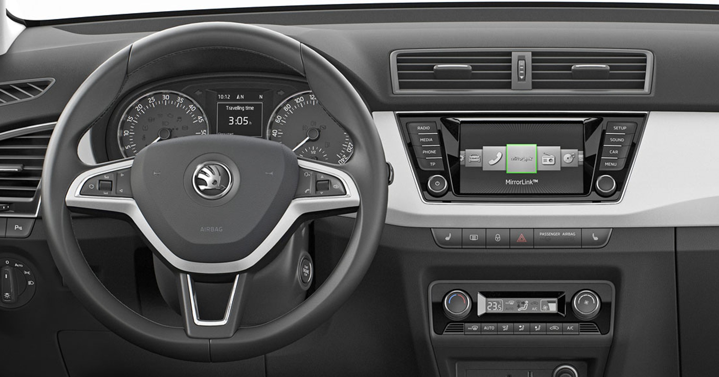 Skoda Fabia - deska rozdzielcza