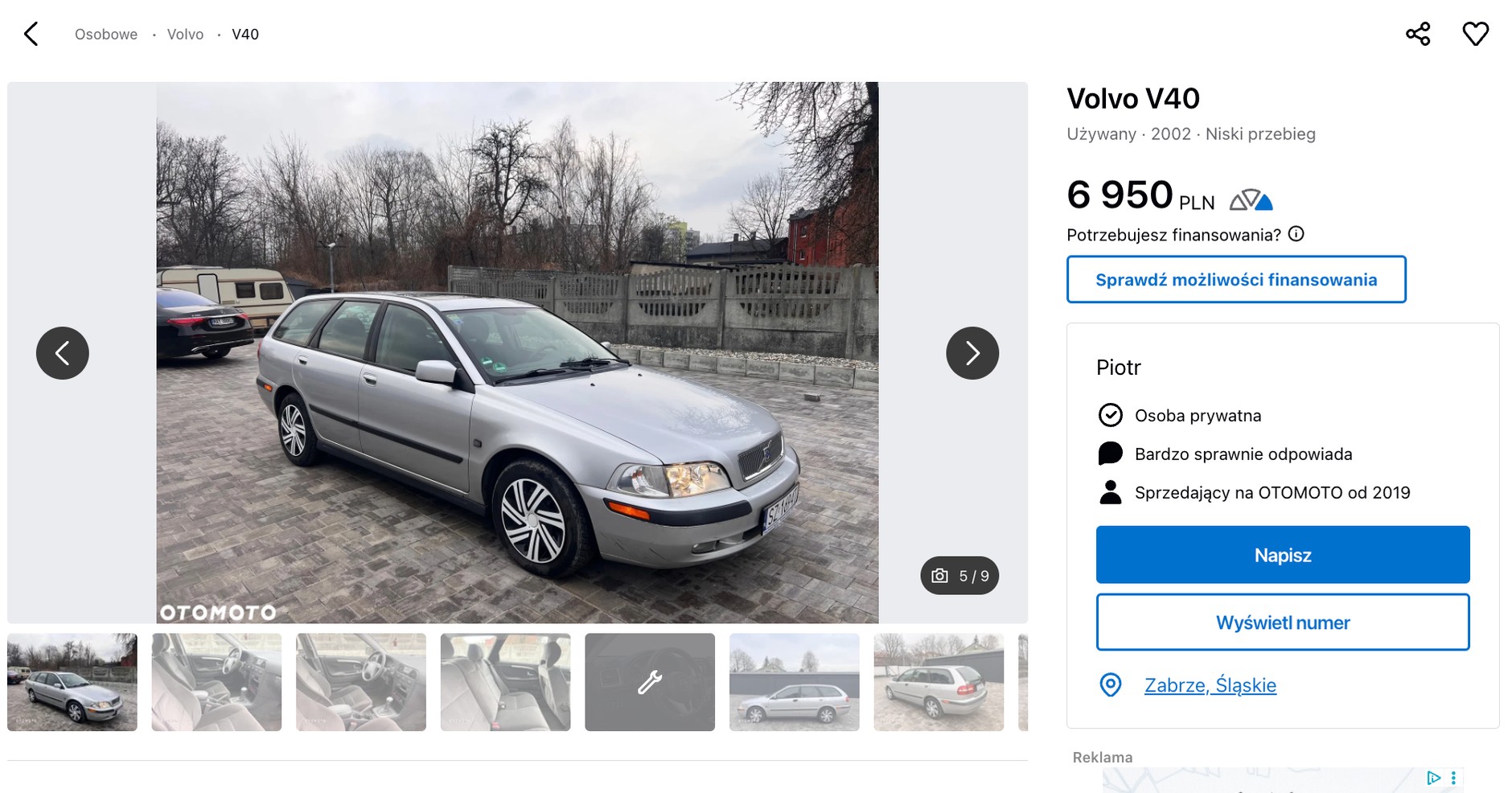 Volvo V40 z ogłoszenia