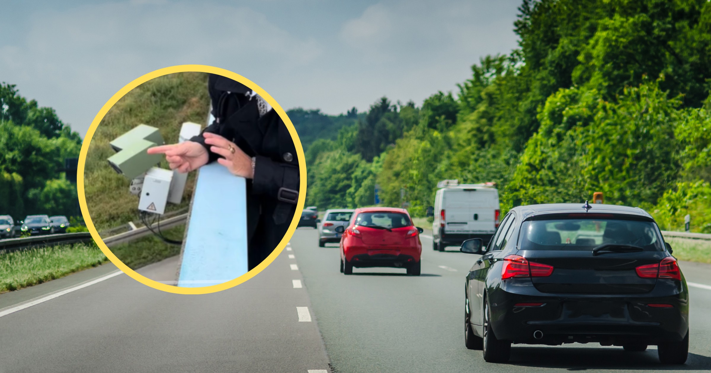 Tajemnicze skrzynki nad autostradą (fot. screen: tiktok.com/@dr.kamila.matthies)